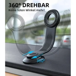 Beeasy Magsafe Handyhalterung Auto für Armaturenbrett mit biegsamem Arm, starke