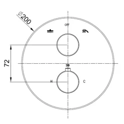 Beitz & Walz Aqvatherm Fertigmontageset f. Thermostat rund