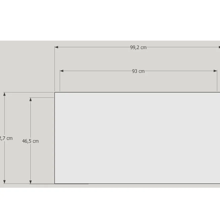 beleuchtete Alu Glasvitrine QM abschließbar & Unterschrank 100 x 50 cm Spiegel