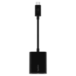 Belkin RockStar USB-C Audio- und Ladeadapter, schwarz F7U081btBLK