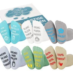 Belloxis Baby Socken 0-12 Monate - Lustige Geschenkidee für Jungen & Mädchen