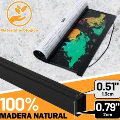 Benjia Magnetische Posterschiene 76cm Schwarz - Einfache Aufhängung für