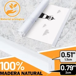 Benjia Magnetische Posterschiene aus Holz für Kunstwerke (101.6cm / 40 Zoll)
