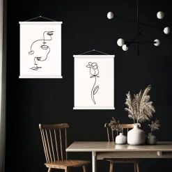 Benjia Magnetische Posterschiene aus Holz für Kunstwerke (101.6cm / 40 Zoll)