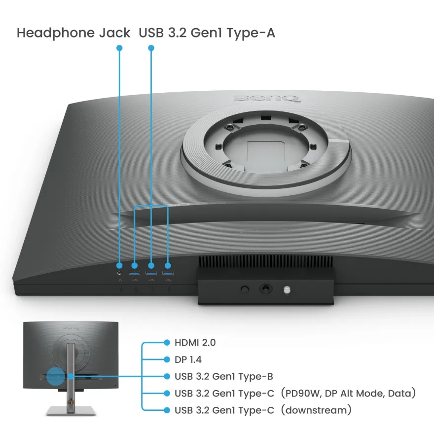 BenQ 71,6cm RD280U 3:2 HDMI/USB-C/DP sil. lift/piv UHD