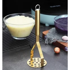 Berglander Kartoffelstampfer aus Edelstahl mit Titan-Vergoldung