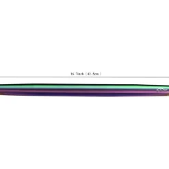 Berglander Teigroller 42cm aus Edelstahl mit Regenbogen Titanbeschichtung für