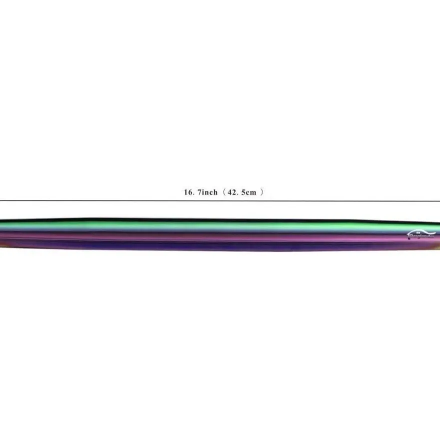 Berglander Teigroller 42cm aus Edelstahl mit Regenbogen Titanbeschichtung für