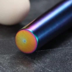 Berglander Teigroller 42cm aus Edelstahl mit Regenbogen Titanbeschichtung für
