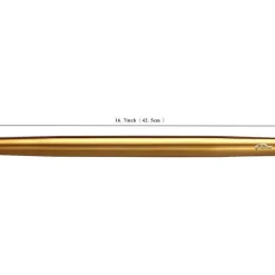 Berglander Teigroller 42cm Edelstahl Nudelholz mit Gold Titan Beschichtung für