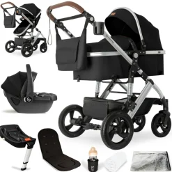 Bergsteiger Nizza 3 in 1 Kinderwagen Babyschale und Isofix Station optional