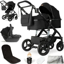 Bergsteiger Nizza 3 in 1 Kinderwagen Babyschale und Isofix Station optional
