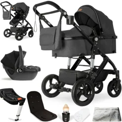 Bergsteiger Nizza 3 in 1 Kinderwagen Babyschale und Isofix Station optional