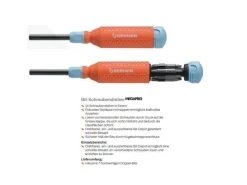Berner Megapro 14 in 1 Magazin Schraubendreher 123591 Bit Depot orange