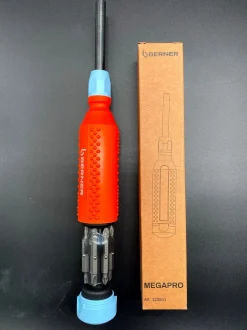 Berner Megapro 14 in 1 Magazin Schraubendreher 123591 Bit Depot orange
