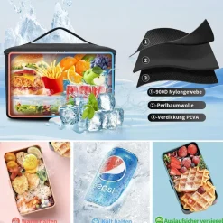 Bertasche Lunch Rucksack, 2-in-1 Arbeitsrucksack mit isolierter Kühltasche für