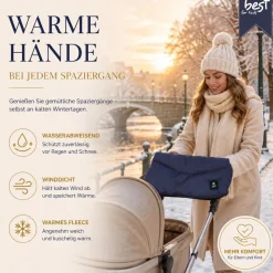 Best For Kids Kinderwagen Handwärmer - Universell, Wasserdicht & Kuschelig, Winter