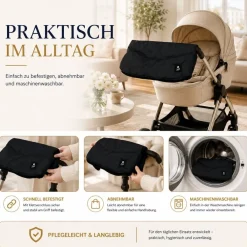 Best For Kids Kinderwagen Handwärmer - Universell, Wasserdicht & Kuschelig, Winter