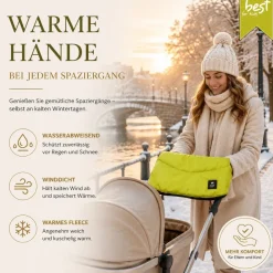 Best For Kids Kinderwagen Handwärmer - Universell, Wasserdicht & Kuschelig, Winter