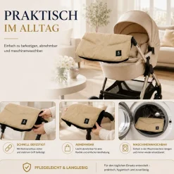Best For Kids Kinderwagen Handwärmer - Universell, Wasserdicht & Kuschelig, Winter