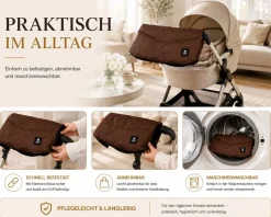 Best For Kids Kinderwagen Handwärmer - Universell, Wasserdicht & Kuschelig, Winter
