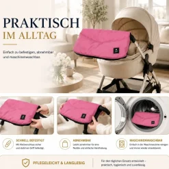 Best For Kids Kinderwagen Handwärmer - Universell, Wasserdicht & Kuschelig, Winter