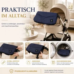Best For Kids Kinderwagen Handwärmer - Universell, Wasserdicht & Kuschelig, Winter