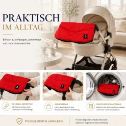 Best For Kids Kinderwagen Handwärmer - Universell, Wasserdicht & Kuschelig, Winter