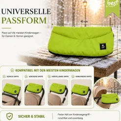Best For Kids Kinderwagen Handwärmer - Universell, Wasserdicht & Kuschelig, Winter