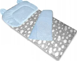 Best For Kids Schlafsack Set mit Bärenkissen und Beutel für Kindergarten und Camping