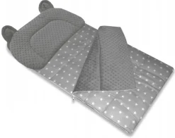 Best For Kids Schlafsack Set mit Bärenkissen und Beutel für Kindergarten und Camping