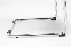 Besucherstuhl DAKAR Stoff Grau 55x62x106.5 cm Besucherst?hle Konferenzstuhl
