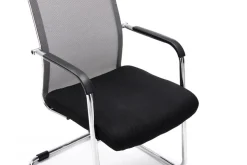 Besucherstuhl DAKAR Stoff Grau 55x62x106.5 cm Besucherst?hle Konferenzstuhl
