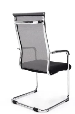 Besucherstuhl DAKAR Stoff Grau 55x62x106.5 cm Besucherst?hle Konferenzstuhl