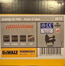 510 Betonnägel 3,0x43mm XH magaziniert für DeWalt DCN890 Akku Betonnagler C6