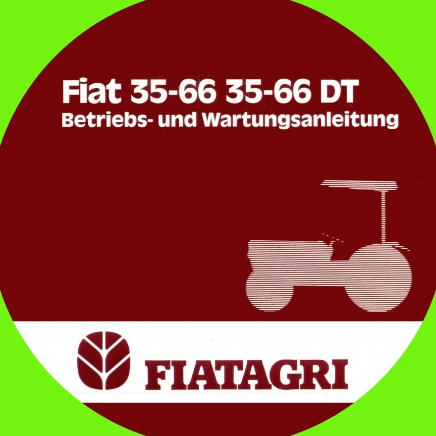 Betriebsanleitung Fiat Traktor Trattori 35-66 und 35-66 DT