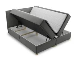 Bett FREN mit Bettkästen Boxspringbett Bonell-Matratze Doppelbett Topper Bettgestell