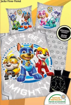 Bettwäsche PAW Patrol leuchtet im Dunkeln Hundestaffel