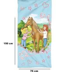 Bibi und Tina Badetuch Sternenzauber 75x150 cm