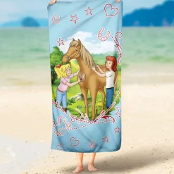 Bibi und Tina Badetuch Sternenzauber 75x150 cm