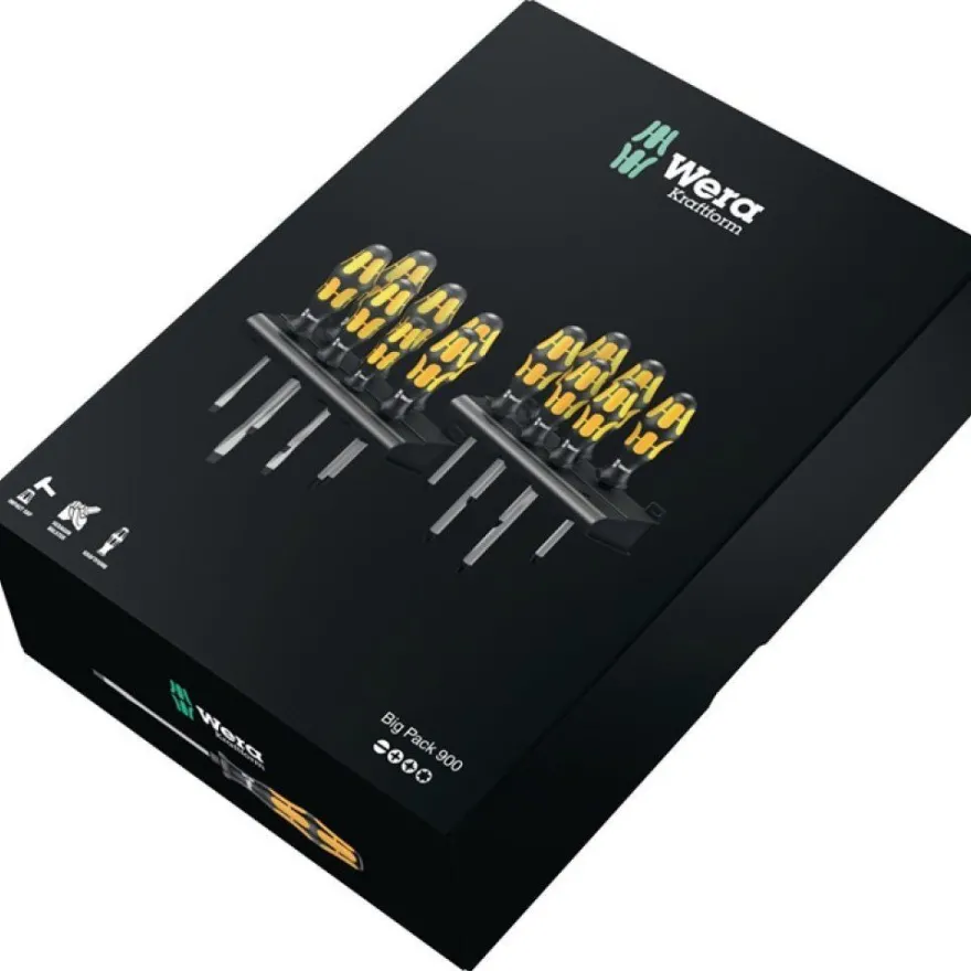 Big Pack 900 Schraubendrehersatz Kraftform : Der Schraubmeiß l + Rack - 133285