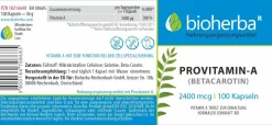 Bioherba Provitamin-A (Betacarotin) Kapseln