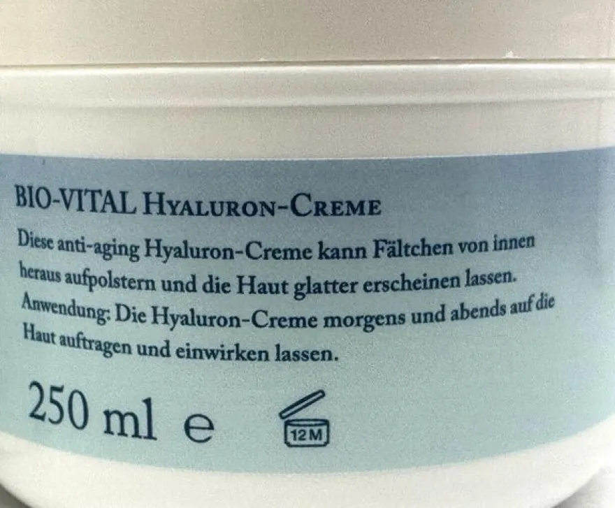 BIO-Vital Hyaluron Anti-Aging Creme 4x 250ml