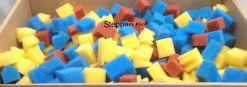 Biowürfel Filterschaum Würfel 4 - 6 x 3-6 cm 75 / 140 Liter Filtermedium PPI Mix