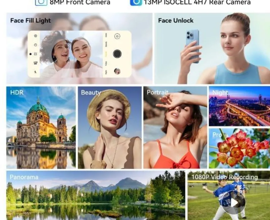 Blackview Wave 8 - 6.56 Zoll, 12 GB RAM, 256 GB ROM, 13MP, Black, Android 14