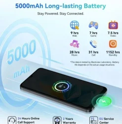 Blackview Wave 8 - 6.56 Zoll, 12 GB RAM, 256 GB ROM, 13MP, Black, Android 14