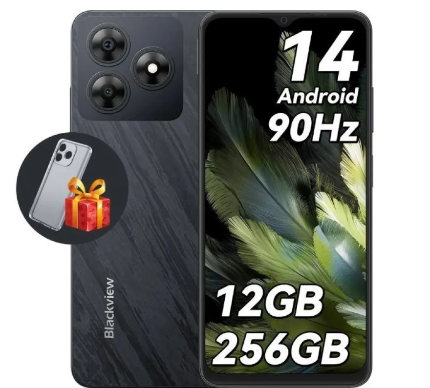 Blackview Wave 8 - 6.56 Zoll, 12 GB RAM, 256 GB ROM, 13MP, Black, Android 14