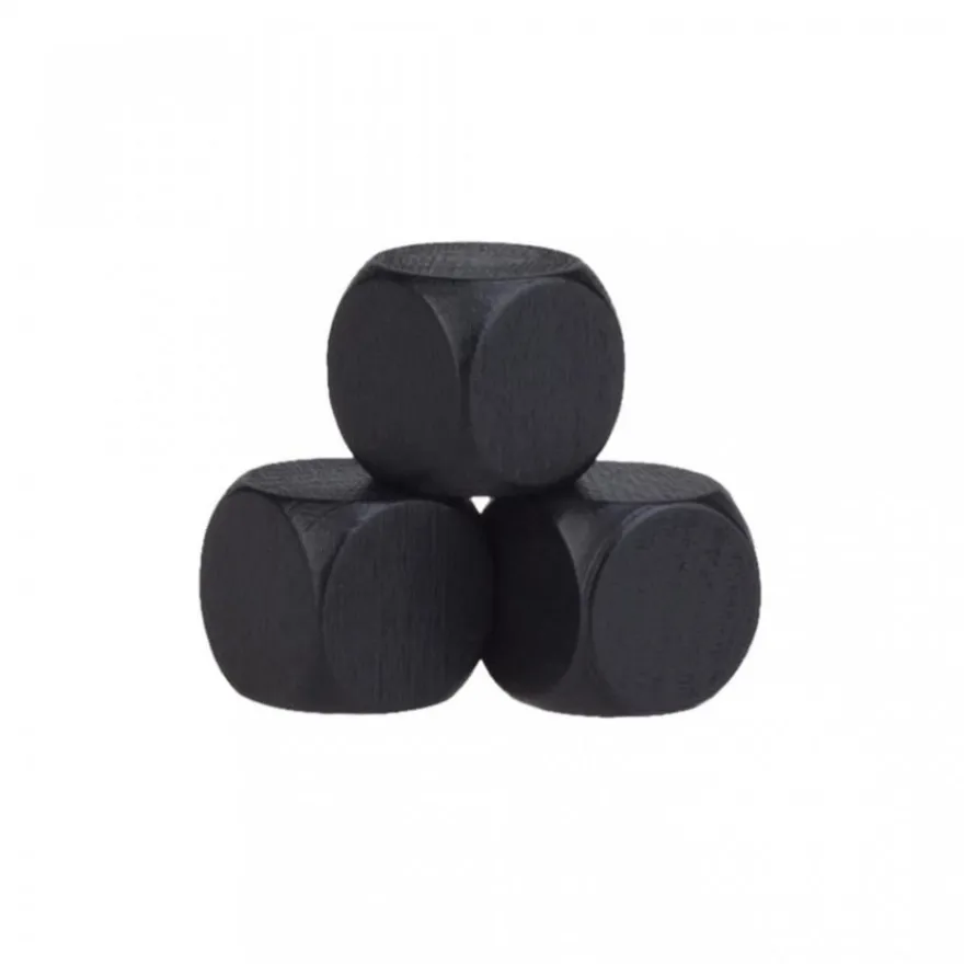 Blankowürfel - 20mm - schwarz