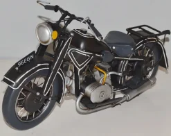 Blechmotorrad Nostalgie Modellauto Oldtimer Marke BMW Motorrad aus Blech L 33 cm