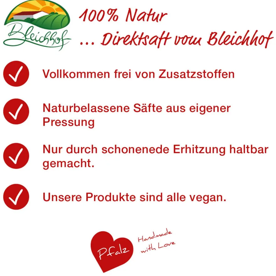 Bleichhof Cranberry-Saft - 100% Direktsaft (6x 0,72l)